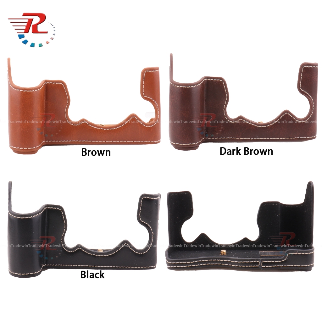 กระเป๋ากล้องหนังครึ่งเคสสําหรับกล้อง Fujifilm XH2 XH1