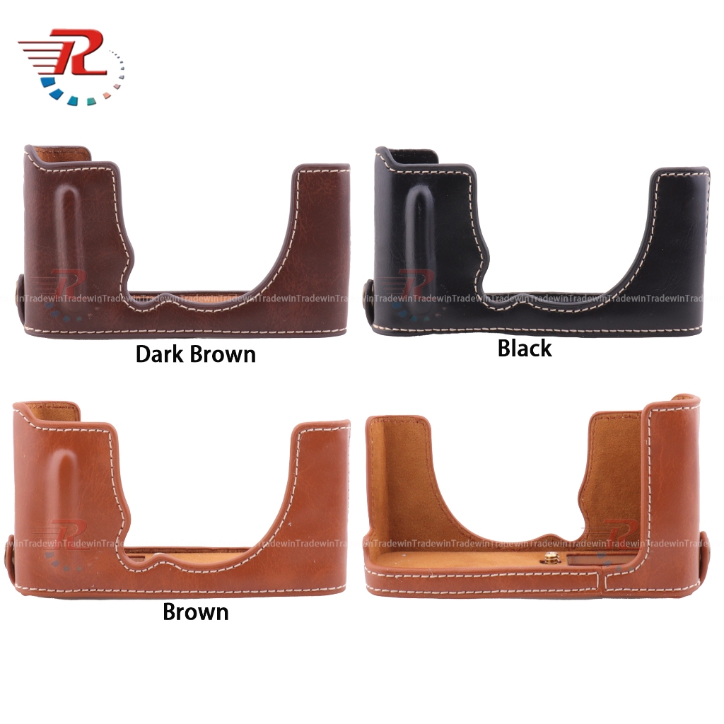 กระเป๋ากล้องหนังครึ่งเคสสําหรับกล้อง Fujifilm XE4