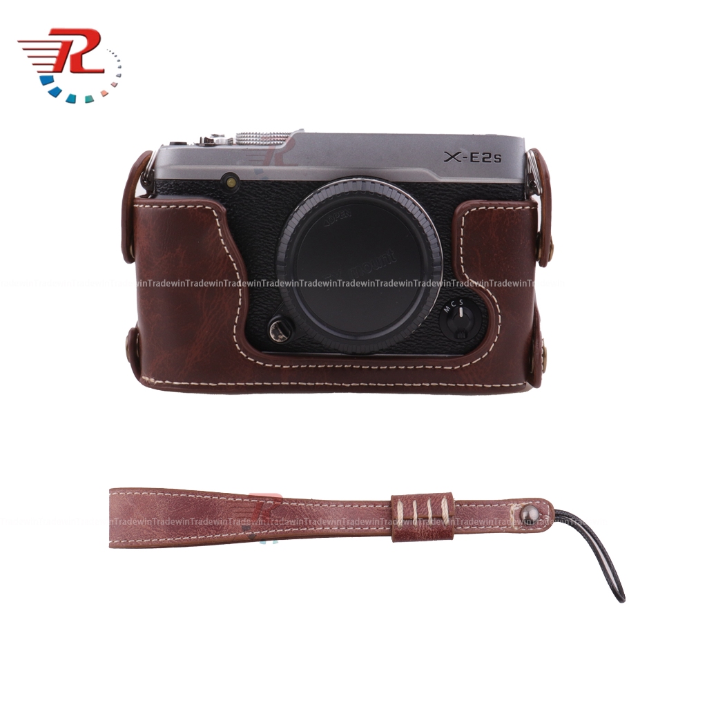 กระเป๋ากล้องหนังครึ่งเคสสําหรับกล้อง Fujifilm XE2 XE1 - รูปที่ 6