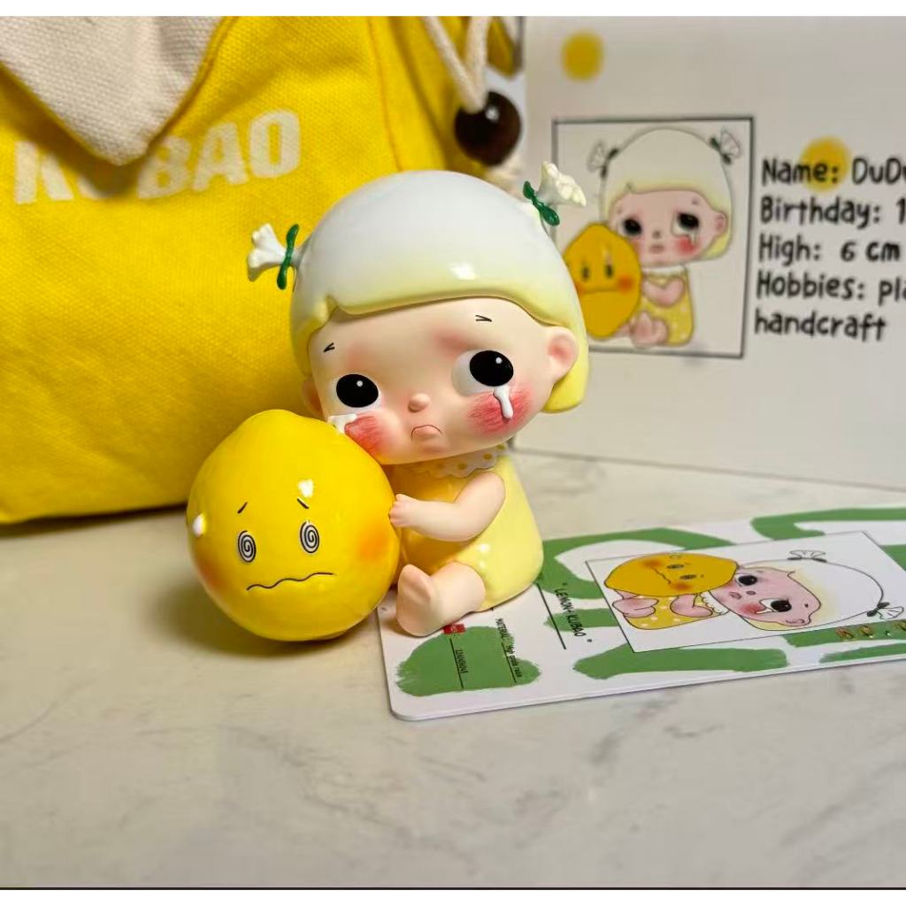 KuBao มะนาวนั่ง Big Baby Hand-Made เครื่องประดับอินเทรนด์เล่นของขวัญน่ารักของสะสมสร้างสรรค์