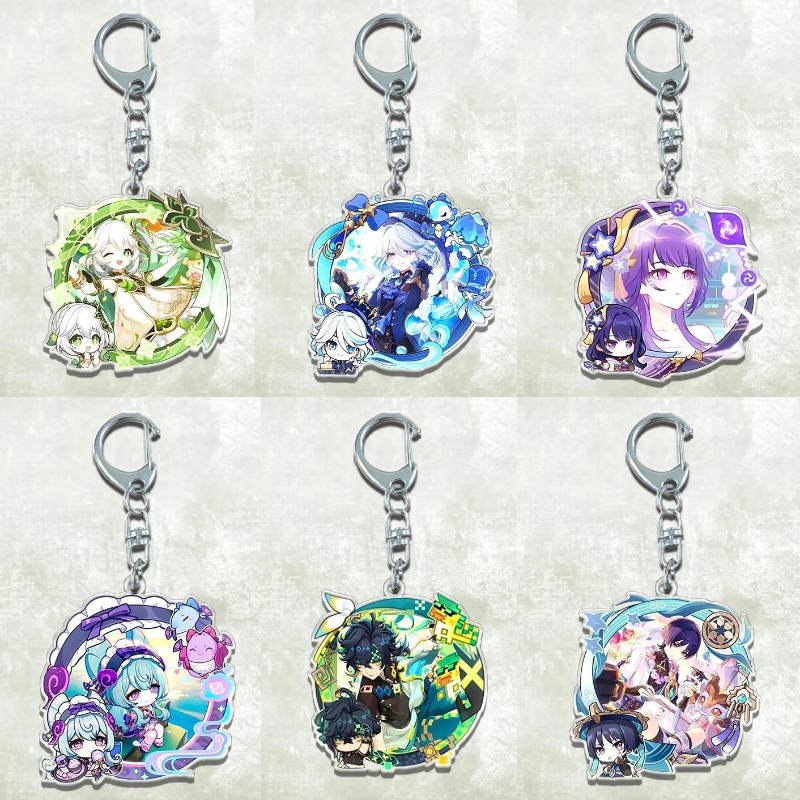 Genshin impact พวงกุญแจ furina Kinich จี้อะคริลิค