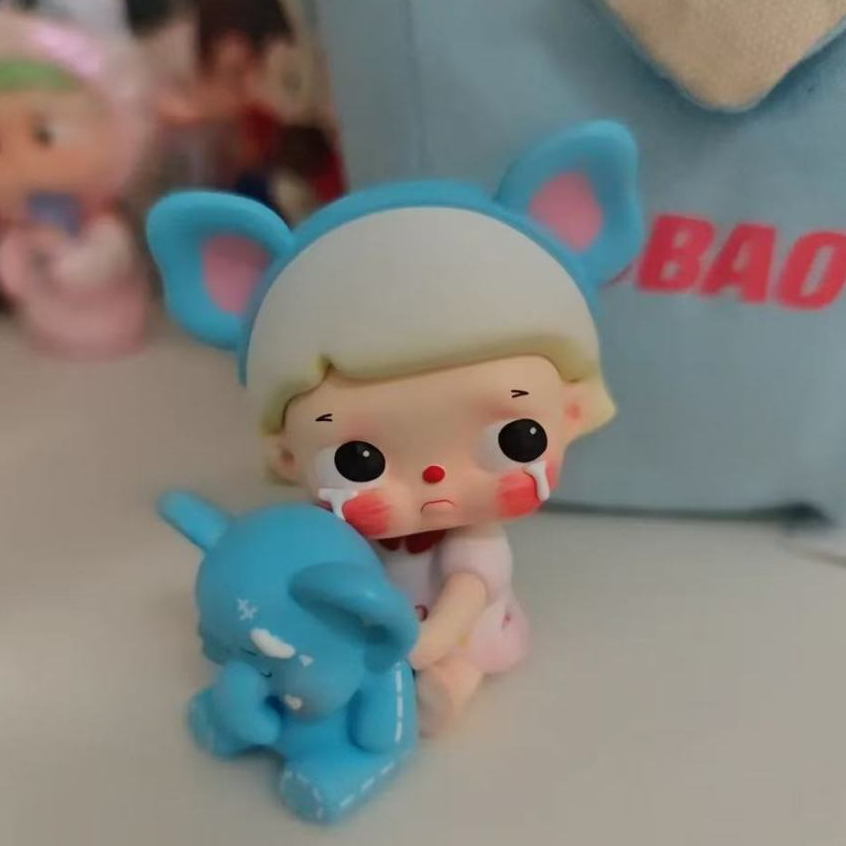 Kubao studio kubao Baby Elephant ท่านั่งรูปอินเทรนด์เล่นตุ๊กตาของเล่นตุ๊กตาของขวัญ