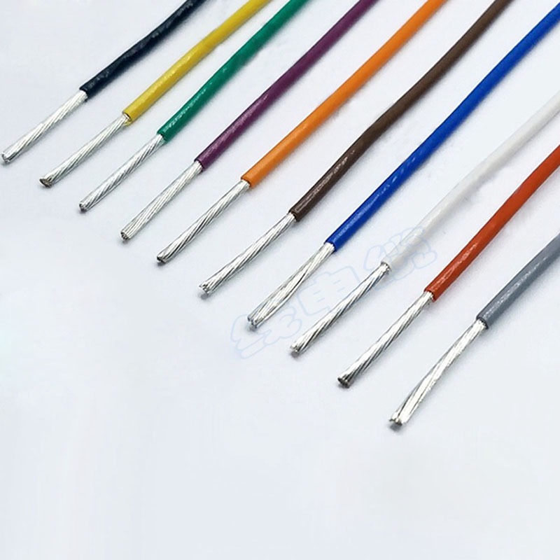 2 เมตร UL1332 เทฟลอนลวดอุณหภูมิสูง PTFE ลวดทองแดงทนกรดและด่างสายไฟ