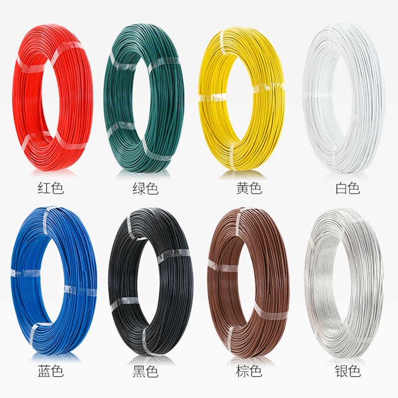 UL1332 เทฟลอน 10/12/14 /16/18/20AWG PTFE สายไฟทองแดงดีบุก, สายไฟอุณหภูมิสูง