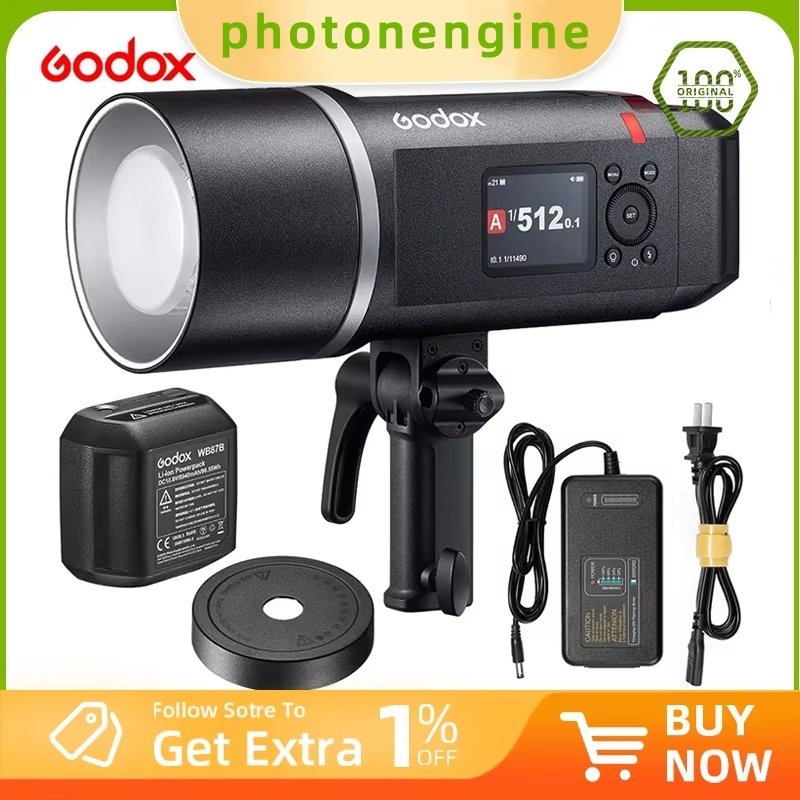 Godox AD600BMII AD600BM II แฟลชกล้องภายนอกรุ่นที่สอง 600W ไฟถ่ายภาพกําลังสูง