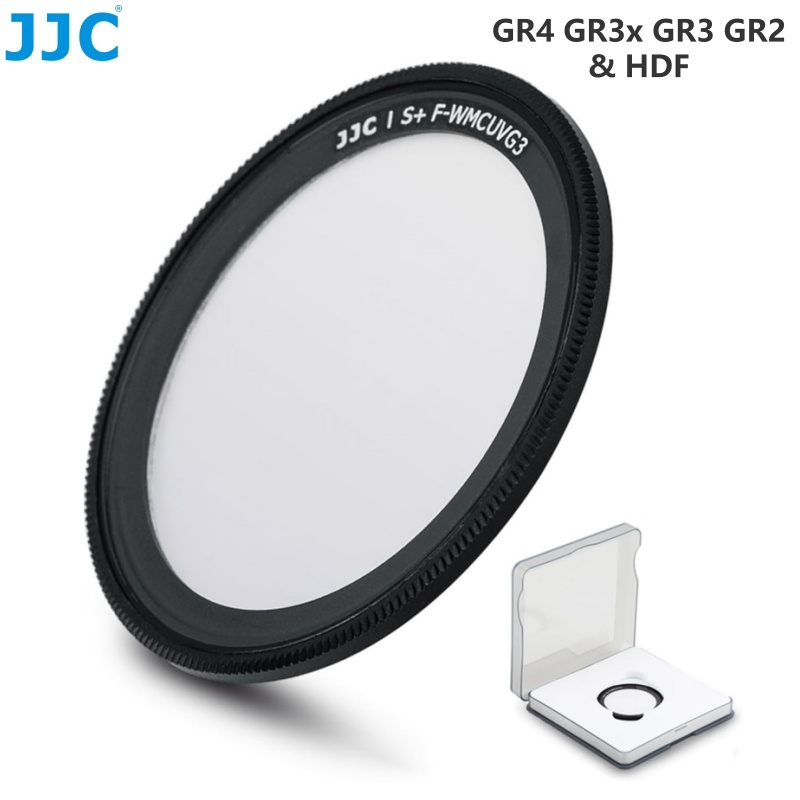 JJC UV Filter ตัวกรองรังสียูวี สำหรับกล้อง Ricoh GR4 GR3x GR3 GR IV GR IIIx GR III HDF GR2 GR II, เล