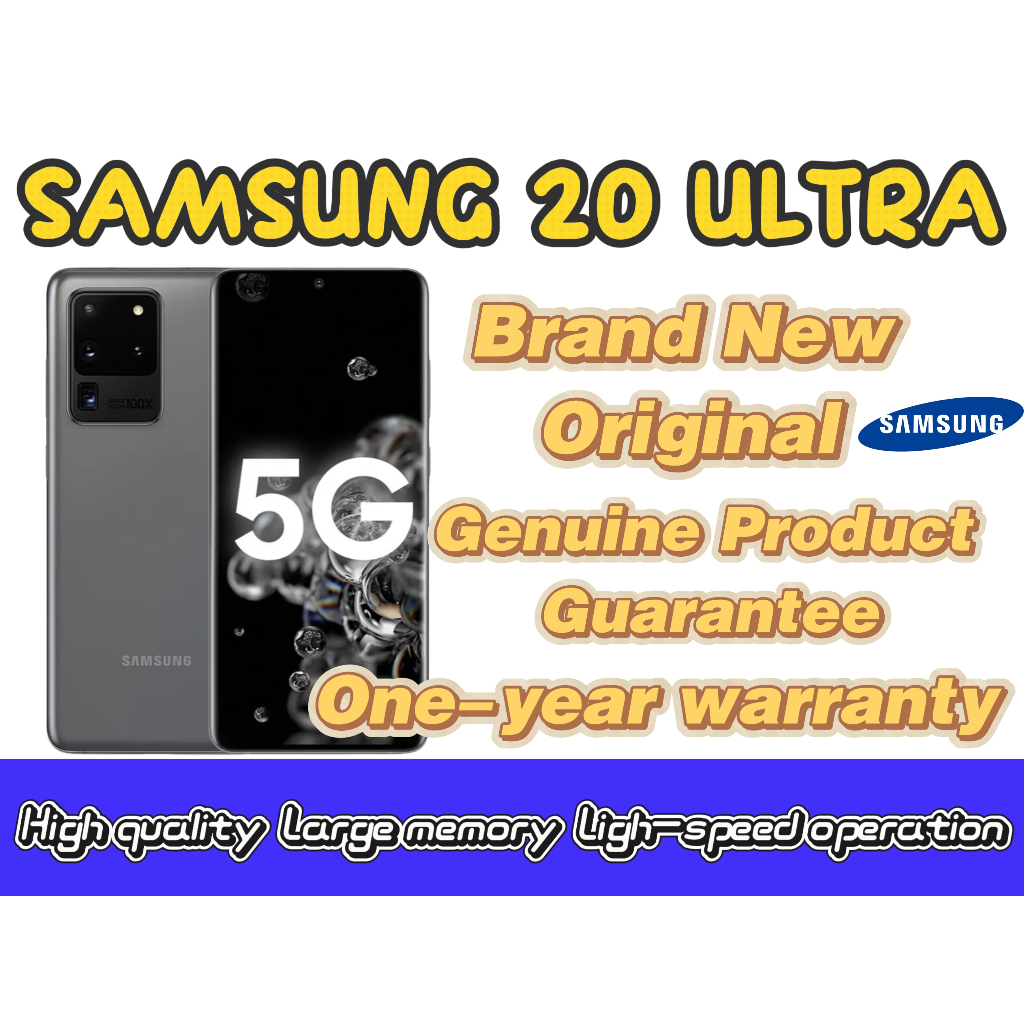 SAMSUNG GALAXY S20 ULTRA 5G (12GB+128GB) CELLPHONE รับประกัน 1 ปี