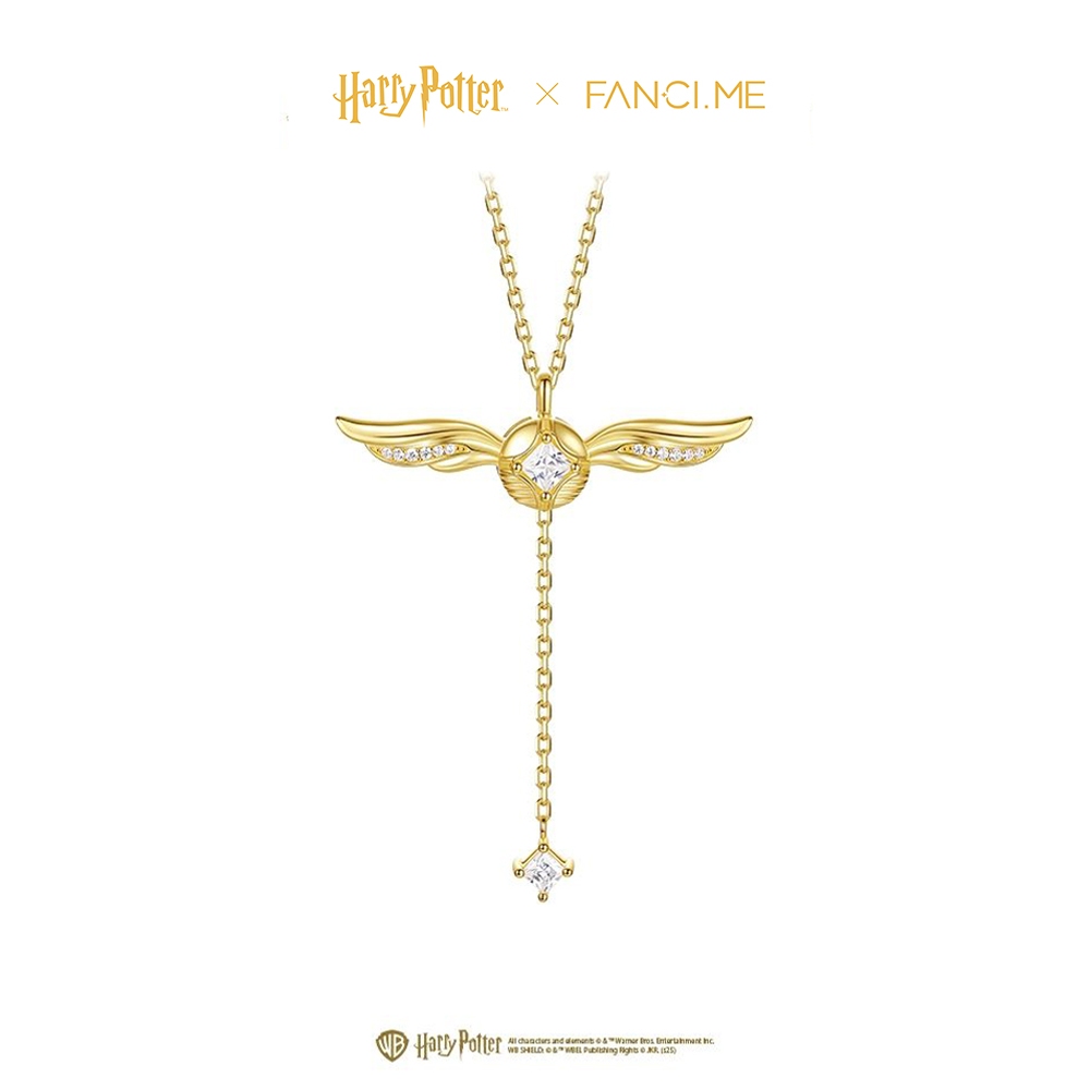 FANCIME x Harry Potter สร้อยคอเงินสเตอร์ลิง Golden Snitch สําหรับผู้หญิง