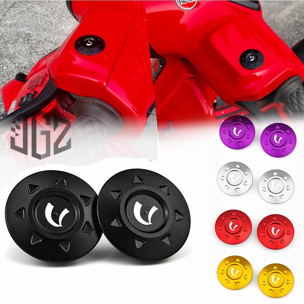 สําหรับ Vespa S125 LX125 2017-2025 ด้านข้างกระจกฝาครอบรถจักรยานยนต์ CNC กระจกปลั๊กฝาครอบ