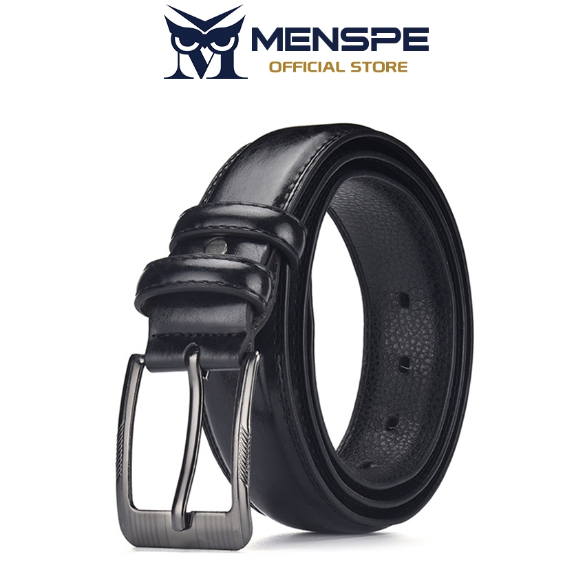 MENSPE เข็มขัดผู้ชายแฟชั่น Retro เข็มหัวเข็มขัด Soft PU 120 ซม.ทนต่อการขีดข่วนธุรกิจเข็มขัดสุภาพบุรุษ