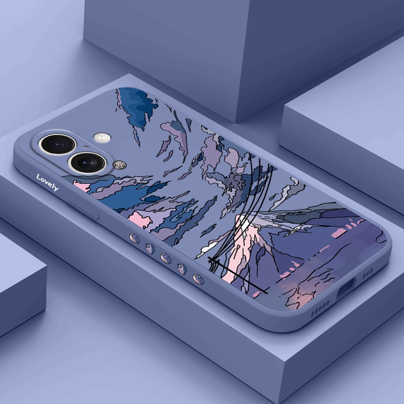 เคสโทรศัพท์ Ash Mountain สําหรับ IPhone 17 Air Pro Max Classic Cover รู้สึกสบาย