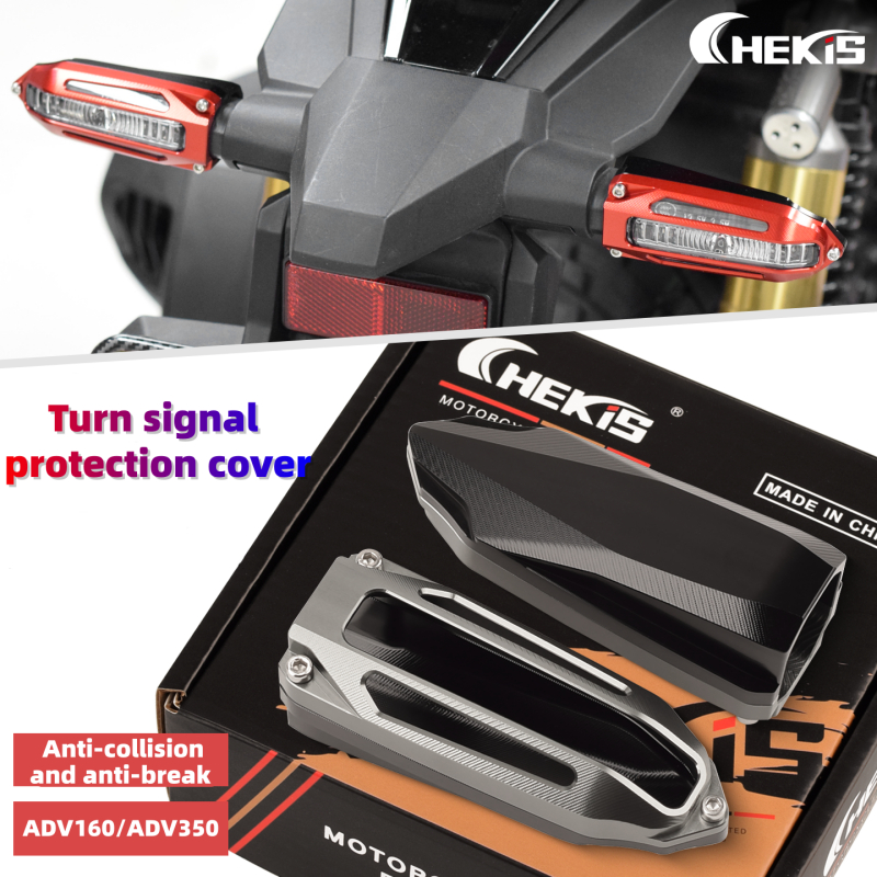 Chekis สําหรับ HONDA Click160 Click125 Vario160 Vario125 Vario160 CBR150R CBR250RR CB250R CRF300 CRF300L CB150R CB300R ดัดแปลงด้านหน้าและด้านหลังฝาครอบไฟเลี้ยวอลูมิเนียม anti-collision อุปกรณ์ตกแต่ง CLICK VARIO 160 150