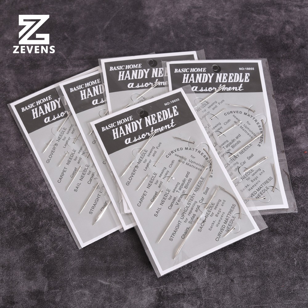 ZEVEN 7 ชิ้น/เซ็ตเบาะซ่อม Handy เข็มผ้าใบหนังเย็บชุดเครื่องมือ DIY