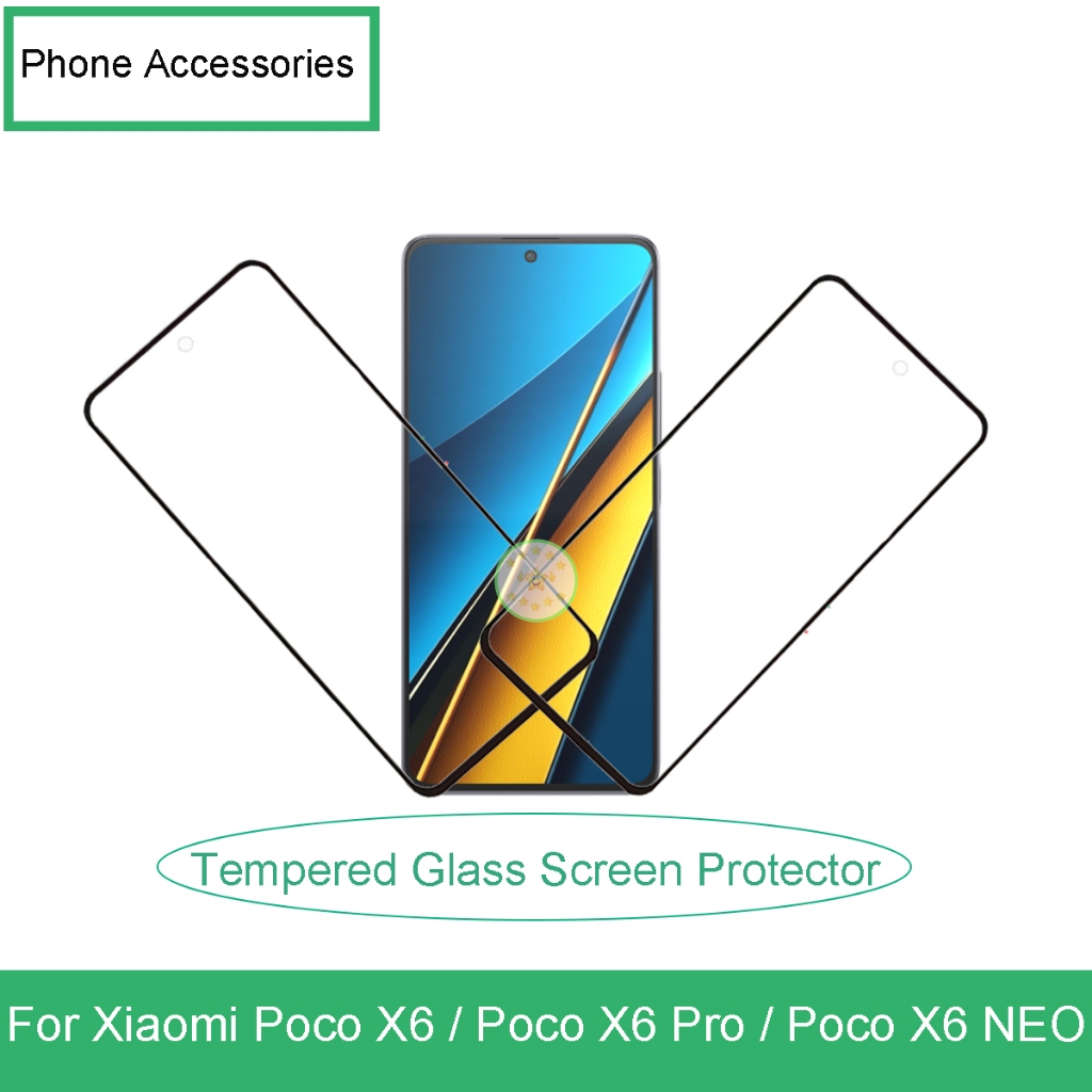 สําหรับ Xiaomi Poco X6 / Xiaomi Poco X6 Pro / Xiaomi Poco X6 NEO โทรศัพท์มือถือกระจกนิรภัยป้องกันหน้