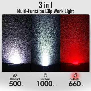 SOFIRN ST10 ไฟฉาย EDC ขนาดเล็ก 1000LM โยน+ฟลอยด์+แสงสีแดง, คลิปแม่เหล็ก, AA/14500, IP66