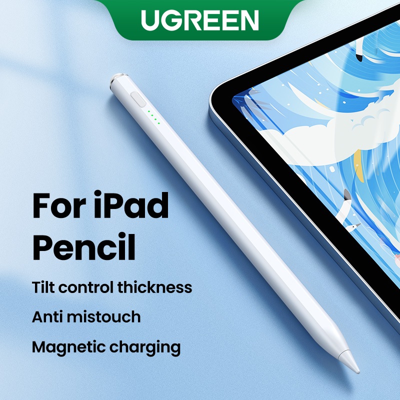 UGREEN ปากกาสไตลัสสําหรับ Apple Pencil การชาร์จไร้สายแบบแม่เหล็กสําหรับ iPad Pro Air Mini 2022 ปากกา