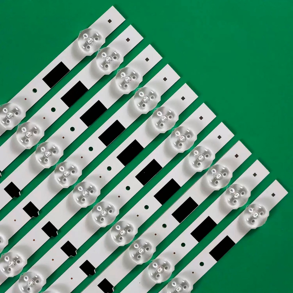 20 ชิ้น = 10 ชุด led backlight strip สําหรับ Samsung UA55F6400AJ LCD TV light bar 2013SVS55F L/R D2G