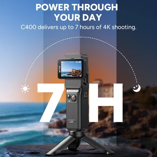 SJCAM C400 กล้องแอคชั่นแคมเมรา 3 in 1 4k/30FPS 2.29′′ หน้าจอสัมผัสหมุนได้รองรับ vlog/ขี่จักรยาน/ดําน้ํา/การถ่ายภาพ