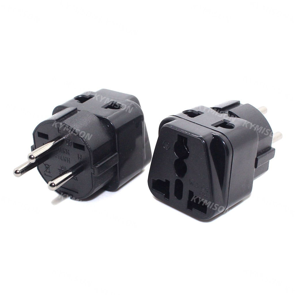 ปลั๊กแปลงอิสราเอล EU US UK เยอรมัน Franch รัสเซียอินเดียถึงอิสราเอล IL Wall Charger Converter ปลั๊กเดินทางประเภท H