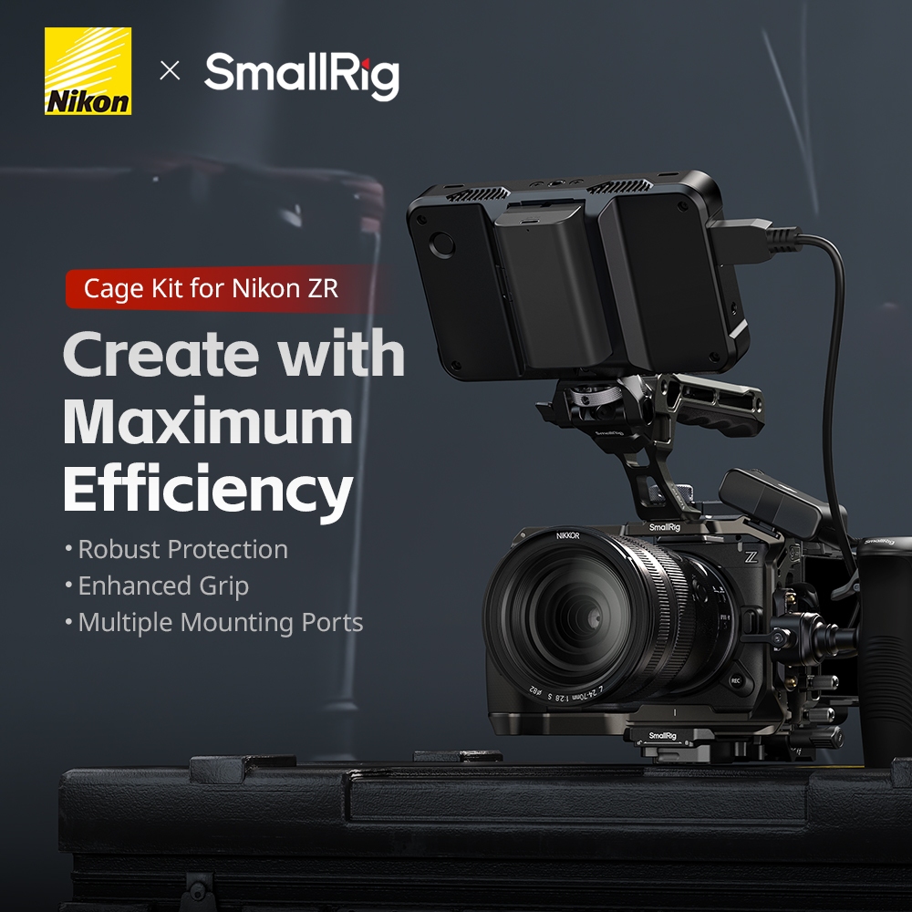 SmallRig สําหรับ Nikon ZR Cage Kit / แผ่นเมาท์รูปตัว L พร้อมที่จับซิลิโคน#5647#5466#5468#54675467