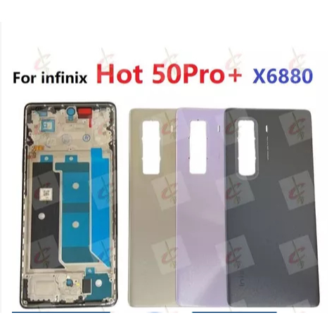 ฝาหลังสําหรับ infinix Hot 50 Pro+ LCD Middle Frame X6880