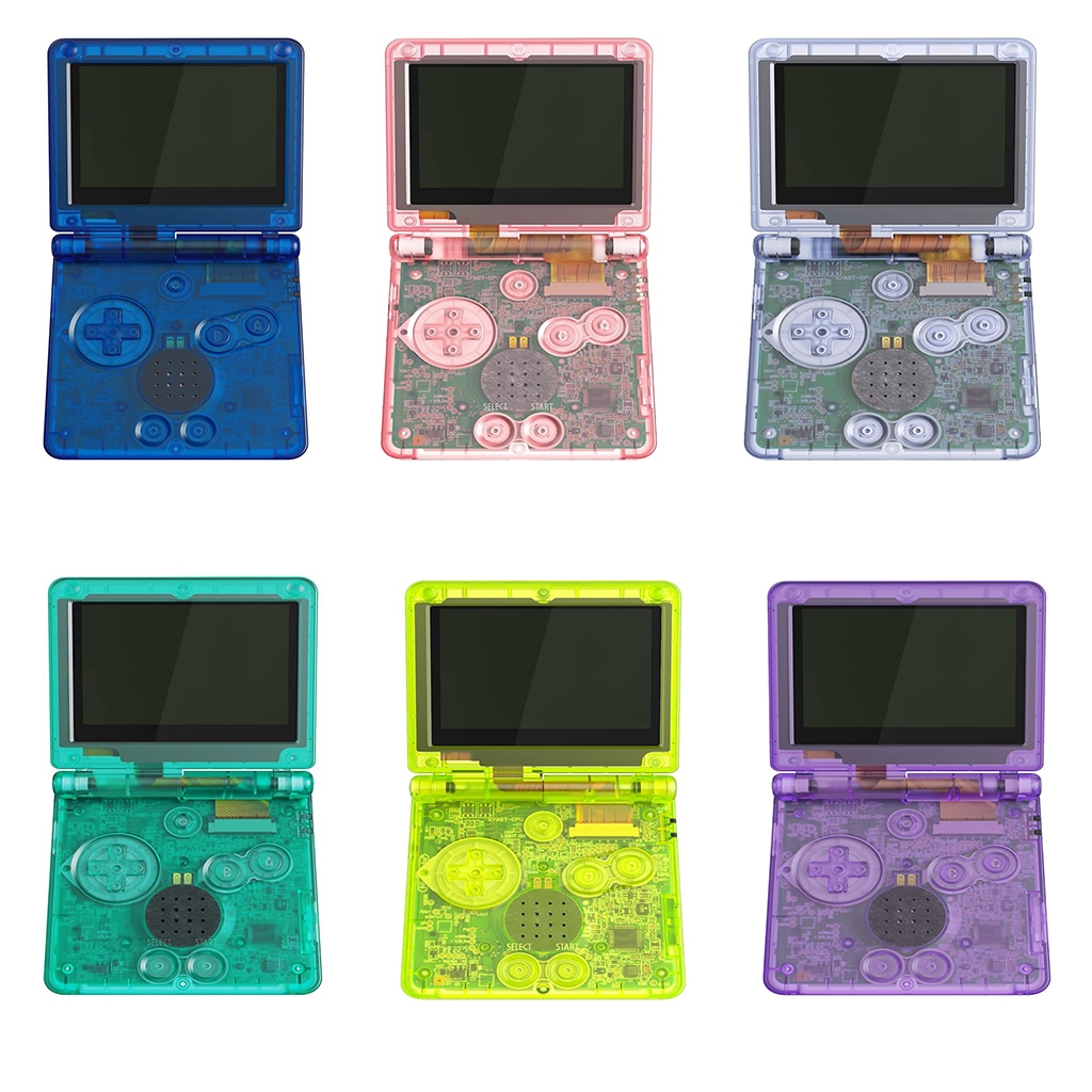 Full Housing Shell สําหรับ Gameboy Advance SP GBA SP, เปลี่ยนเชลล์สําหรับทั้งหน้าจอ IPS และมาตรฐาน