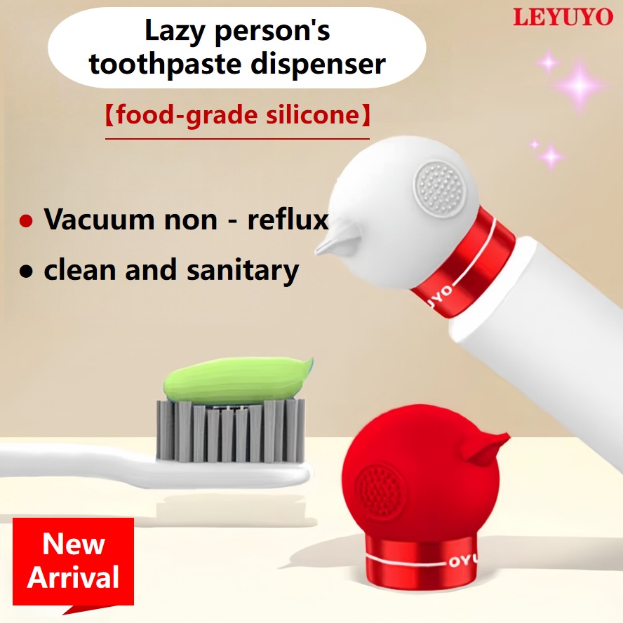 LEYUYO Birdie ชุดเครื่องจ่ายยาแบบพกพาหัวแปรงสีฟันยาสีฟัน Squeezer เครื่องจ่ายยาสีฟันกรณีอุปกรณ์การเดินทางอุปกรณ์ห้องน้ําสร้างสรรค์