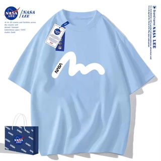 ✨สินค้าพร้อมส่ง✨เสื้อยืดคอกลมลายร่วมกับ NASA ใส่ได้ทั้งชายและหญิง ผลิตจากผ้าคอตตอน 100% เหมาะสำหรับเยาวชน