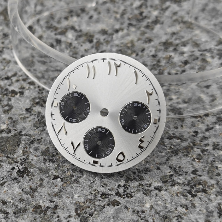 29.5 มม.นาฬิกา Multi-Function พื้นผิวกลาง East Panda นาฬิกาอุปกรณ์เสริมสําหรับ VK63 การเคลื่อนไหว