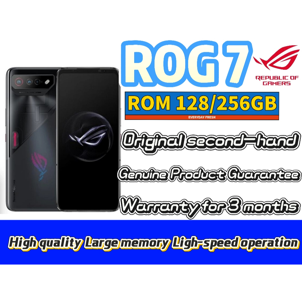 ROG Phone 7 ROG7 128G 256GB โทรศัพท์เกมพร้อม Dual SIM ใช้ ROG Gaming Phone