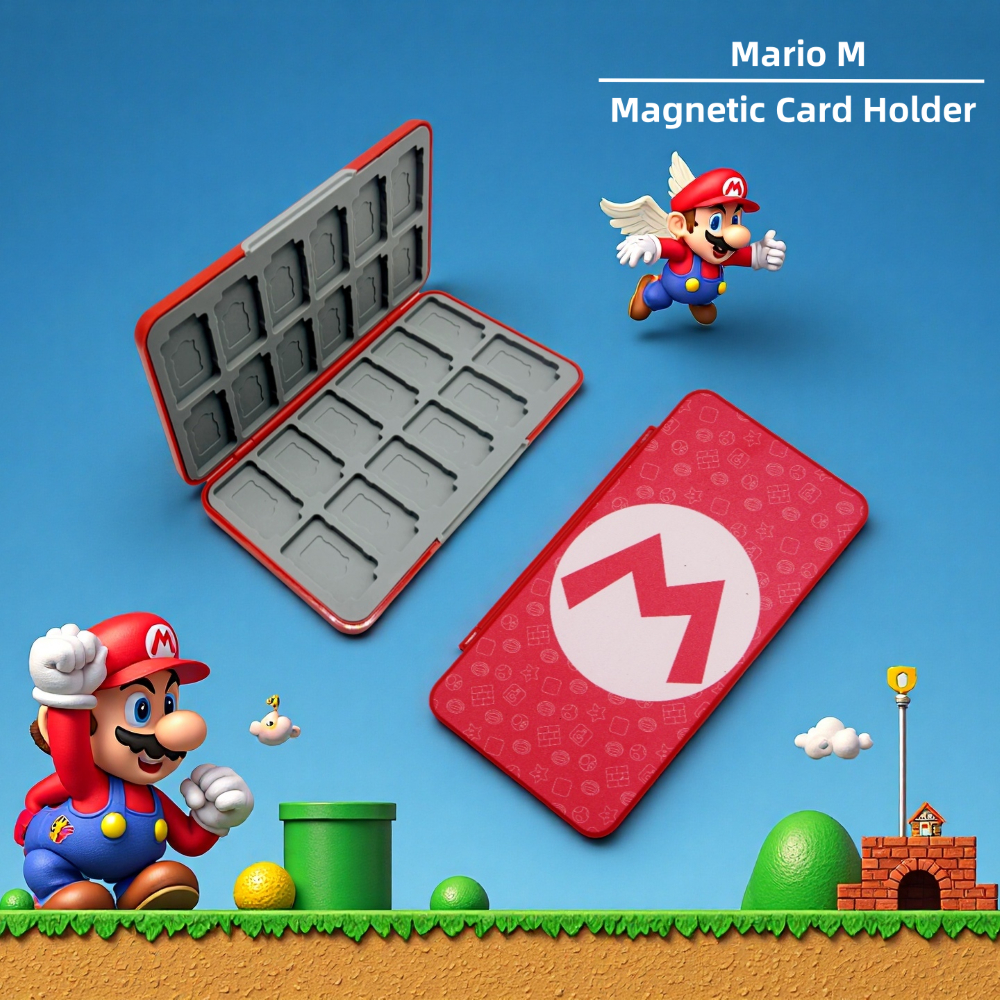 [คลังสินค้าพร้อม]Switch กล่องการ์ดสวิตช์ Mario Nintendo กล่องเก็บเทปคาสเซ็ต ns กล่องการ์ดเกมเคสการ์ดแม่เหล็ก Switch2