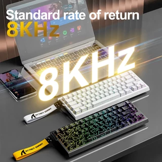 ATTACK SHARK X68 HE Rapid Trigger Keyboard สวิตช์แม่เหล็ก 60% แบบมีสาย 8KHz คีย์บอร์ดแม่เหล็ก