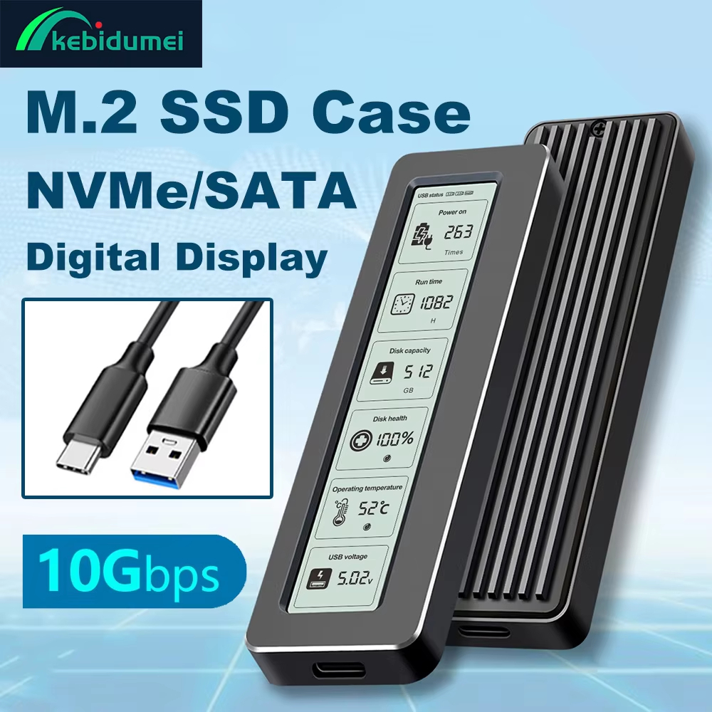 10Gbps M.2 SSD NVMe กรณี USB3.2 Gen2 Type-C PCIe SSD กรณี M2 NVME SATA Enclosure เครื่องมือฟรีอัจฉริ