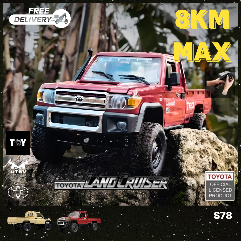 In StockMN R/C MN82 RTR 1/12 2.4G 4WD RC TOYOTA LC79 Rock Crawler Authorized Land Cruiser พร้อมแบตเต