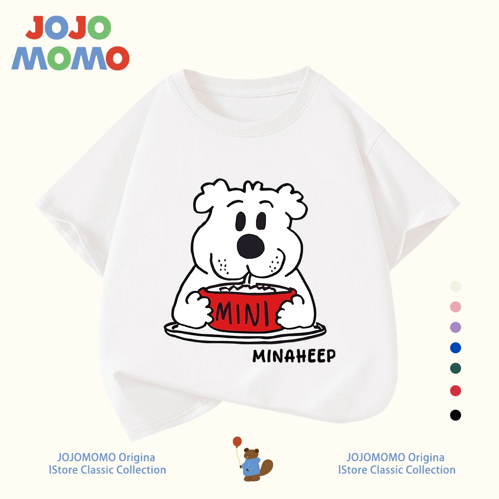 เสื้อยืดเด็กผู้ชาย แขนสั้น ลายน่ารักสุนัข ผ้าฝ้ายแท้100% นุ่มสบาย อ่อนโยนต่อผิวเด็ก ส่งเร็ว24ชม