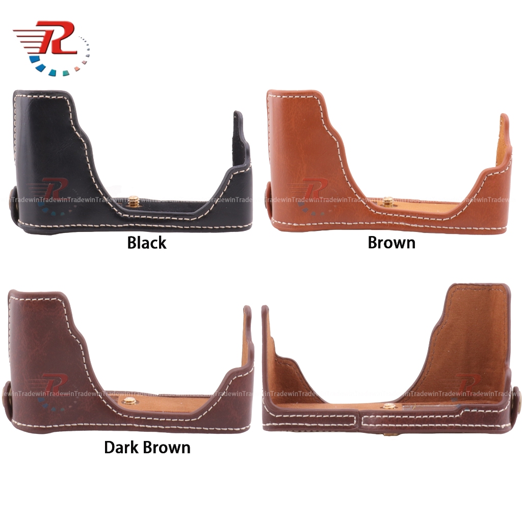 กระเป๋ากล้องหนังครึ่งเคสสําหรับกล้อง Fujifilm X70