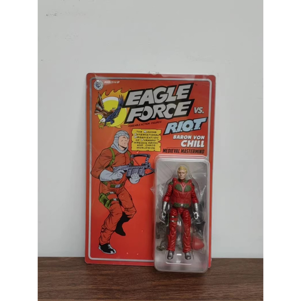 ลิงสด EAGLE FORCE Eagle Force 40th Anniversary 2nd Wave 3.75 นิ้ว Cool Baron 1/18 Action Figure
