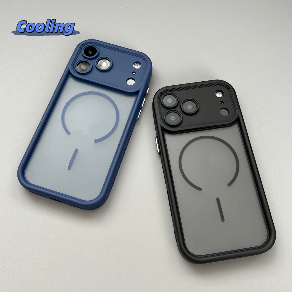 【Cooling/Matte acrylic hard case/Blue】เคส compatible for iPhone Air 17 Pro Max case