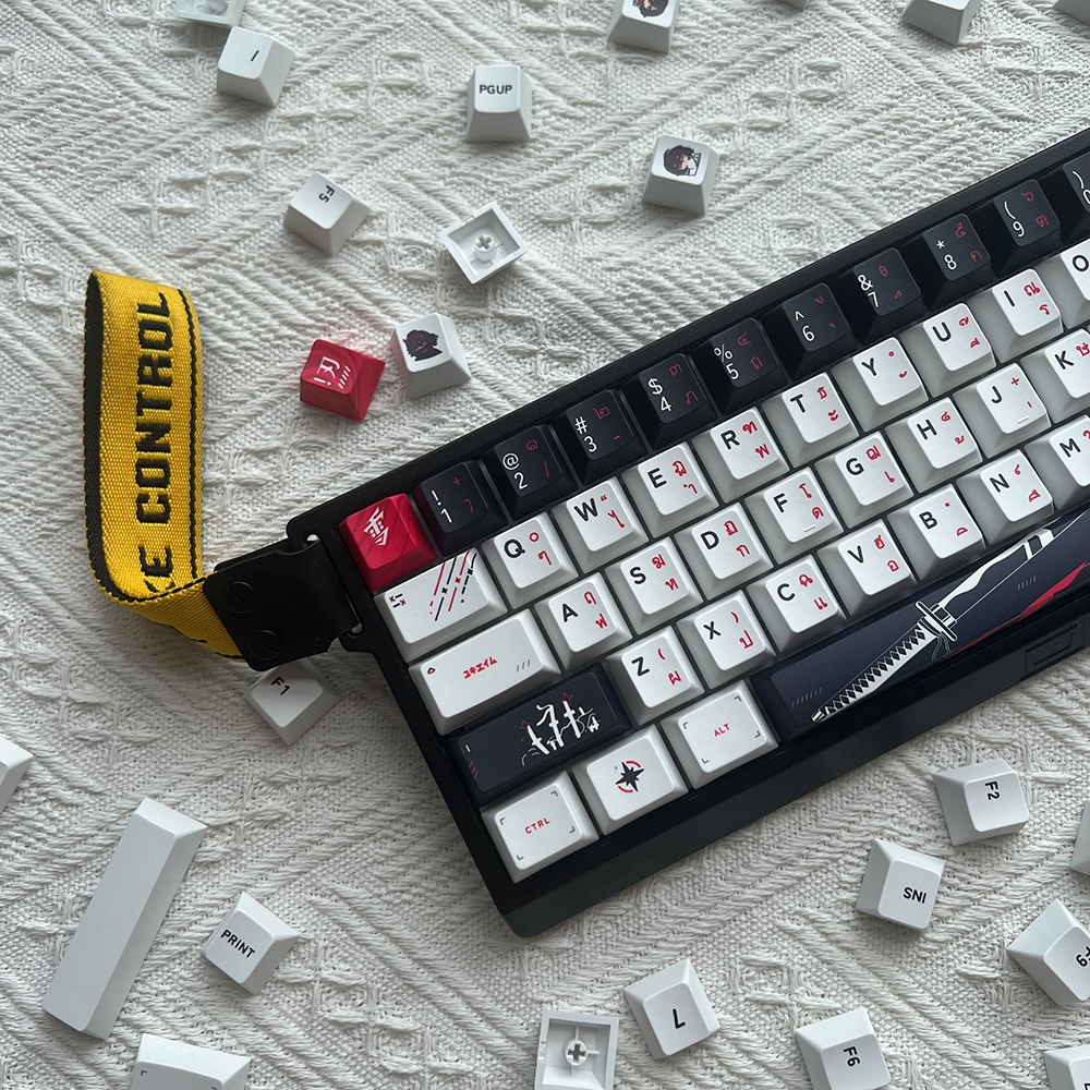 Thai Yukiaim Keycaps PBT dye-sub mechanical keyboard caps โปรไฟล์เชอร์รี่