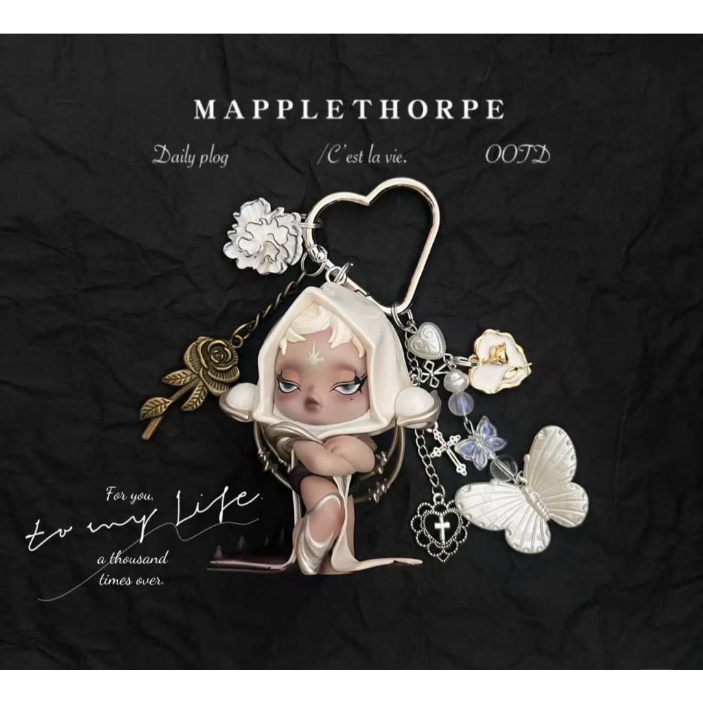 SKULLPANDA DIY พวงกุญแจกระเป๋าจี้พวงกุญแจรถตุ๊กตาพวงกุญแจของเล่นของขวัญวันเกิด