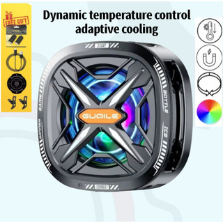 FS05 Pro Game Phone Radiador Ventilador de resfriamento magnético RGB leve removível