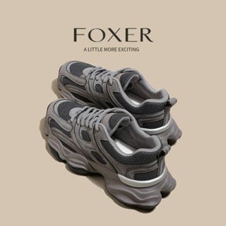 FOXER รองเท้าลำลองผู้หญิง แฟชั่น พื้นหนา ดูดซับแรงกระแทกต้าน…