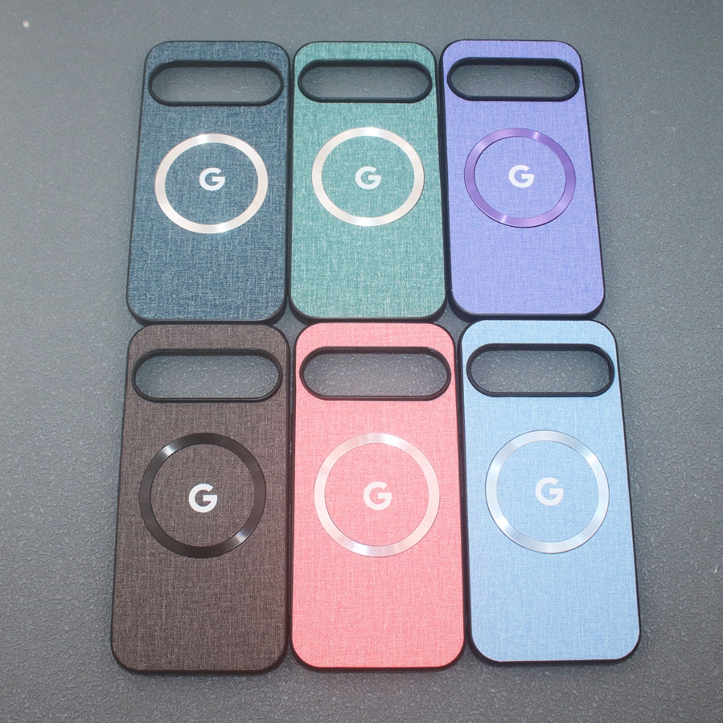 หรูหราธุรกิจแม่เหล็กชาร์จไร้สายเคสโทรศัพท์สําหรับ Google Pixel 10 9 Pro XL 7 8 6 Pro 9A 7A 8A 6A ผ้าลินินปิดหนัง Slim กันกระแทกปกหลัง