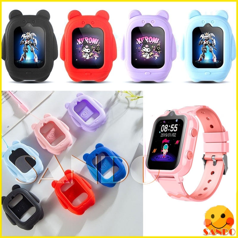 WONLEX เคสซิลิโคน WONLEX รองรับรุ่น T18PRO C8 T18 PRO C8 รุ่น WONLEX T31,T66,T55PROMAX T25 เคสการ์ตูนเด็กนาฬิกาฝาครอบป้องกันห้อยคอ WONLEX T31 ฝาครอบนาฬิกา