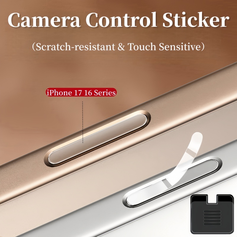 ฟิล์ม HD สําหรับ iPhone 17 Pro Max/17/16/16plus/16pro/16pro max กล้องควบคุมฟิล์ม Anti-scratch ป้องกันกล้องปุ่มควบคุมสติกเกอร์สําหรับ iPhone 16 Series