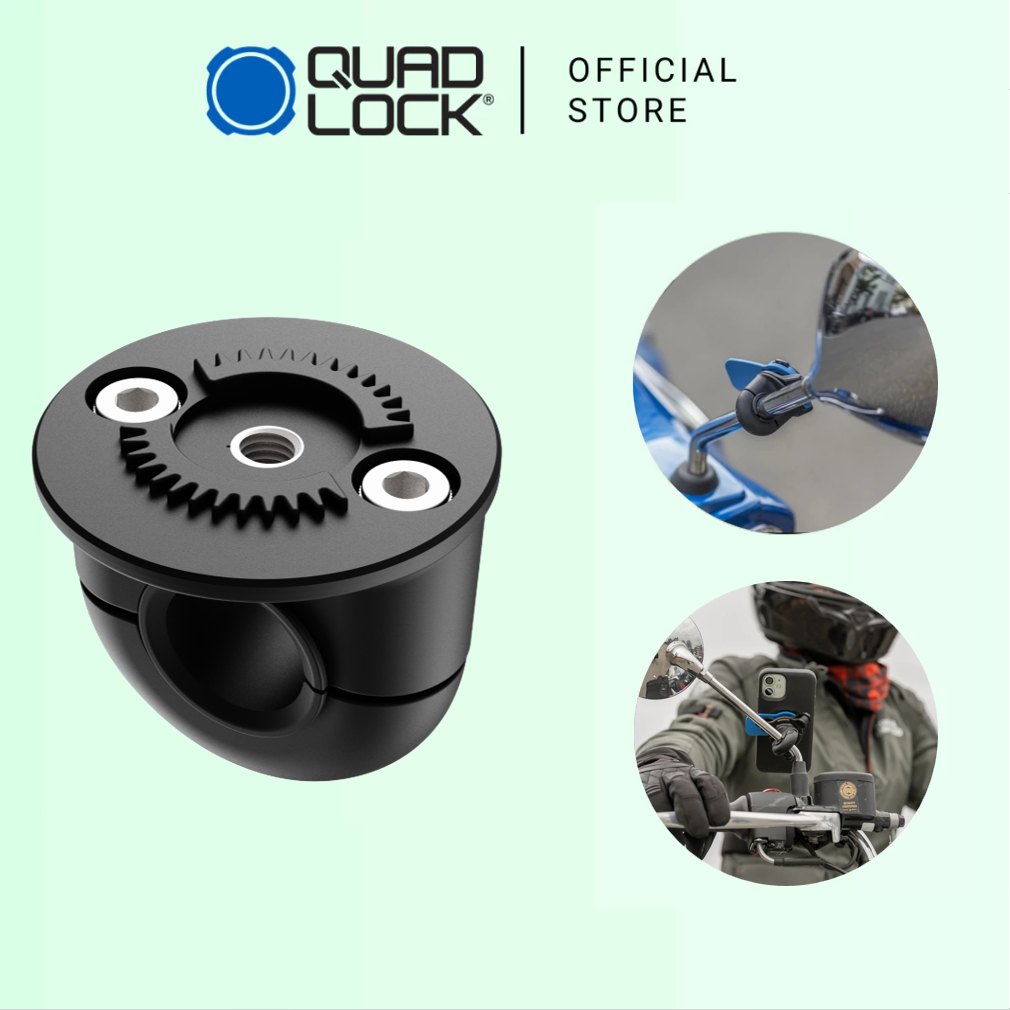Quad Lock 360 Base - Bar Clamp Small Quad Lock Phone Mounts ที่วางโทรศัพท์มอเตอร์ไซค์