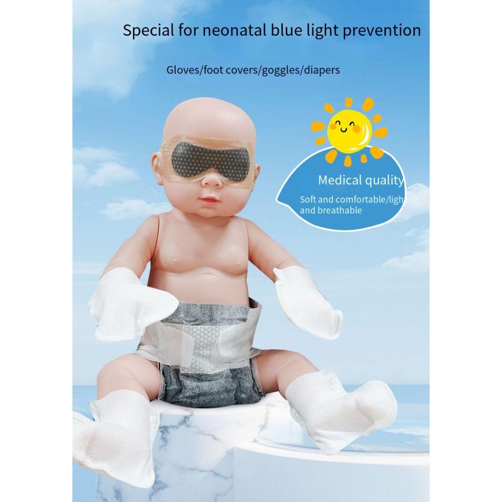 Anti Blue-ray ซิลิโคนเจล Eye Mask Medical ทารกแรกเกิด Eye Mask เด็กแรเงา Eye Mask Anti Blue-ray ถุงม