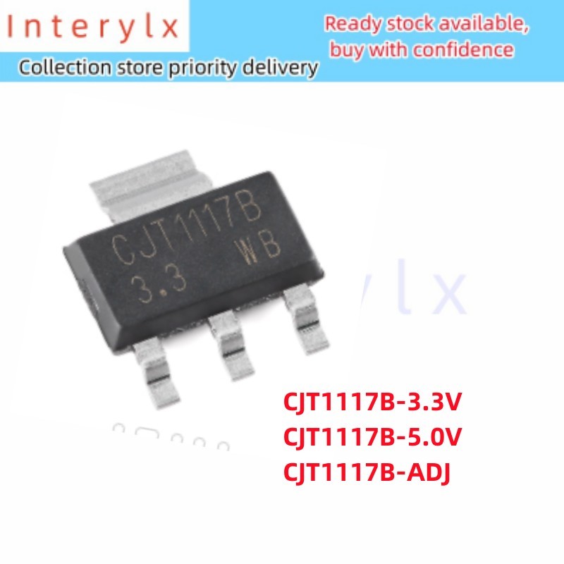 10 ชิ้น/ล็อตยี่ห้อใหม่ CJT1117B-3.3V CJT1117B-5.0V CJT1117B-ADJ CJ CJT1117B-3.3-5.0-ADJ SOT-223 ต่ําแรงดันไฟฟ้า Linear Controller – โปรปัง