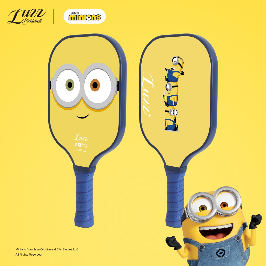 Luzz Pickleball Racket Minions Design T700 Carbon Fiber (16mm)