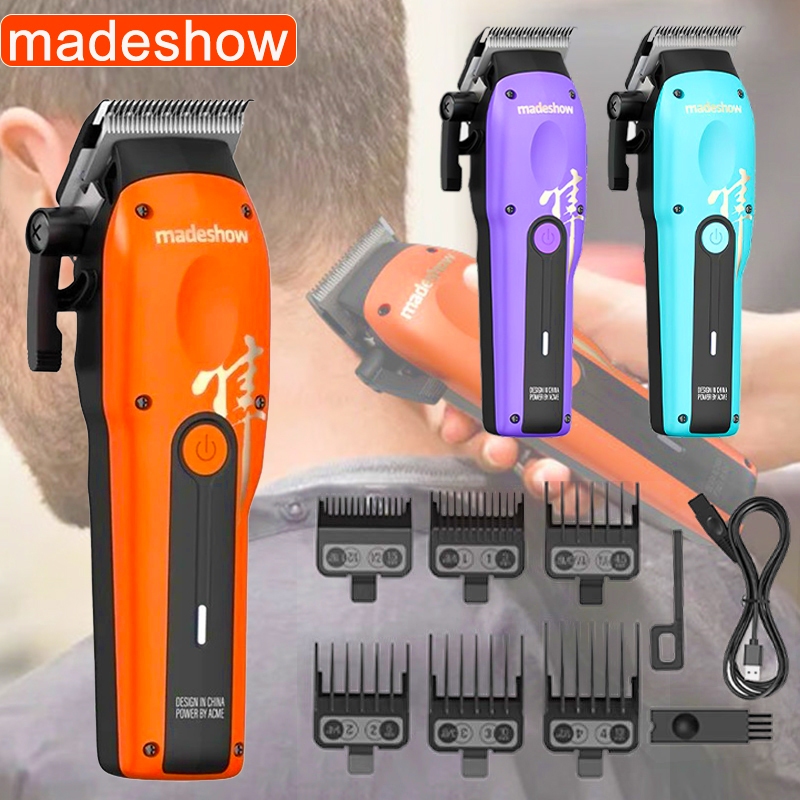 2025 ใหม่ Madeshow M15 ผม Clipper ไทเทเนียมเซรามิคใบมีด 210 นาที High-Endurance Professional ตัดผมไฟ